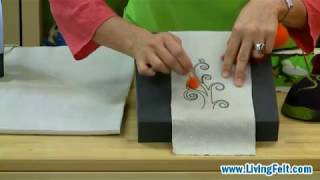 Needle Felt Pictures  Free Tutorial [upl. by Naujad]