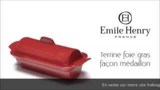 Terrine foie gras Médaillon Emile Henry sur MaSpatulecom [upl. by My515]