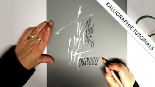 Kalligraphie Tutorial  Calligraphy and Art by Elli Konstanzer [upl. by Tony336]