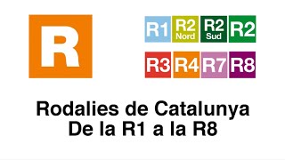 Rodalies de Catalunya de la R1 a la R8 [upl. by Alenson]