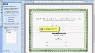 Mail Merge to Microsoft Publisher [upl. by Ahsemit921]