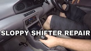 Loose gearshift  stick shift repair  bushing replacement [upl. by Gail125]