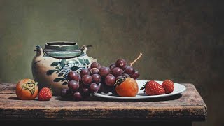 Classical Still Life oil painting portrait [upl. by Odnumyer]