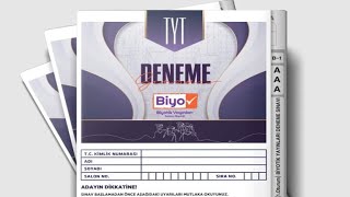 BİYOTİK YAYINLARI 2024 TYT 1 DENEME CEVAP ANAHTARI [upl. by Gem439]