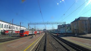 Cab View Train Russia quotKrasnoyarsk  Mariinskquot [upl. by Giltzow820]