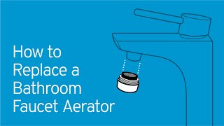 How to Replace a Bathroom Faucet Aerator [upl. by Fillian648]