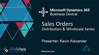 Microsoft Dynamics 365 Business Central Distribution amp Wholesale  Sales Order Entry [upl. by Anelra671]