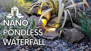 How to build a Pondless Waterfall Pondless Waterfall build Garden Waterfall Kit UK [upl. by Vudimir]