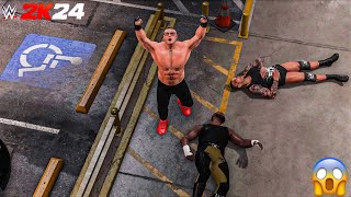 Brock Lesnar Omos and Randy Orton Fight Backstage WWE Shocking Brawl [upl. by Ynnot986]