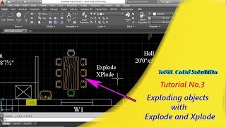 AutoCAD Exploding Block objects with Explode and Xplode  Tamil [upl. by Colville]