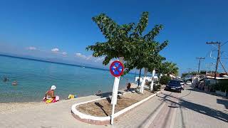 Pefkochori Chalkidiki GREECE  walking tour 2020 [upl. by Dela]