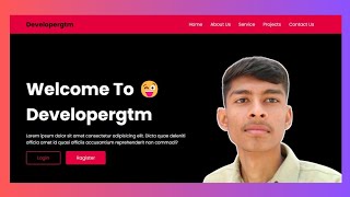 How to Create a Portfolio Website  Portfolio Website Design  Portfolio Website Using HTML CSS [upl. by Tnecniv]