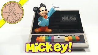 Mickey Mouse Talk Back Talking Computer 1981 Walt Disney  Part 1 [upl. by Id]