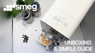 Unboxing The Most Attractive SMEG Automatic Coffee Machine Best Home Brew amp Simple Guide [upl. by Nrubloc]