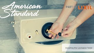 How to Install the Lexington Toilet by American Standard [upl. by Ailes232]