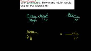 IV Calculation mLhr [upl. by Arahsal]