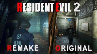 Resident Evil 2  Remake vs Original Comparison [upl. by Ahsyen444]