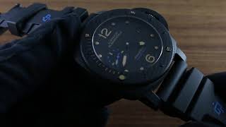 Panerai Luminor Submersible 1950 Carbotech 3 Days Automatic 47mm PAM 616 Showcase Review [upl. by Aelanna]