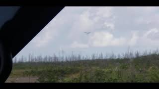 Bahamasair landing marsh harbour Bahamas [upl. by Euqinue]