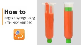 How to degas a syringe using a THINKY mixing and degassing machine [upl. by Drusilla]