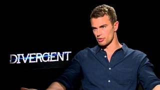 Divergent Star Theo James Talks Chemistry With Shailene Woodley [upl. by Hayott353]