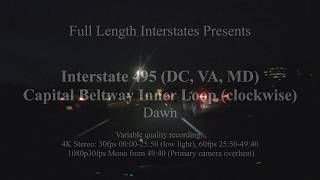 MD VA DC I495 Capital Beltway Inner Loop [upl. by Ayenat]