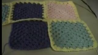 Joining Granny Squares  Part 1of 2 [upl. by Hannahs]