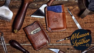 Making a Leather Wallet  The Pacino [upl. by Eniar311]