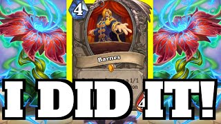 TURN 1 OTK I DID IT Lightning Bloom Barnes Kaelthas Combo  Hearthstone [upl. by Pitts]