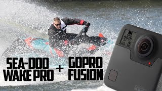 SeaDoo Wake Pro 230 Wakeboarding Towing with GoPro Fusion 360 [upl. by Nibas]