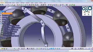 Réalisation dun Roulement à billes Part design avec CATIA V5 Ball bearing [upl. by Chloette182]