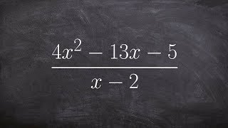 Dividing two polynomials using synthetic division [upl. by Cassius]