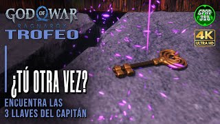 God of War Ragnarok DLC Valhalla  Trofeo ¿Tú otra vez Localización llaves del capitán [upl. by Cirda]