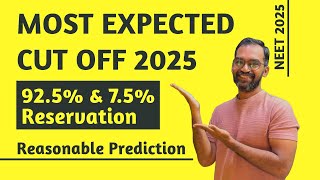 Most Expected Cut off 2025  NEET 2025 [upl. by Sucramraj]