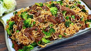 Beef and Broccoli Stir Fry Noodles Recipe  Easy Beef Stir Fry Noodles [upl. by Adla]