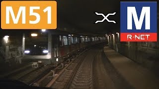 🚇 GVB Rnet Amsterdam Metrolijn 51 Cabinerit Centraal Station  Westwijk Drivers view POV [upl. by Skilken]