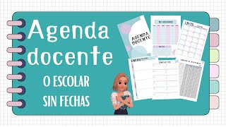 Agenda docente o escolar sin fechas😉 [upl. by Nnahsal]