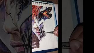 Ichigo kurosaki  part2 hollow mask drawing [upl. by Josy]