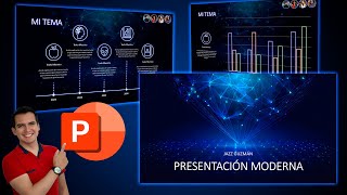 Presentación estilo Holograma NEON super fácil y moderna en PowerPoint ⚡✅ [upl. by Aleacin]