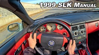 1999 Mercedes Benz SLK 230 RENNtech  5 Speed Manual POV Binaural Audio [upl. by Berkow165]