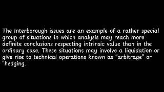 The Interborough issues are an example [upl. by Dreda]