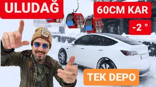 TESLA KAR PERFORMANSI  İSTANBUL  ULUDAĞ  TEK DEPO  KAYAK SEZONU BAŞLIYOR uludağ tesla [upl. by Othello]