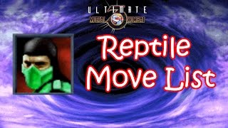 UMK3  Reptile Move List [upl. by Welcher]