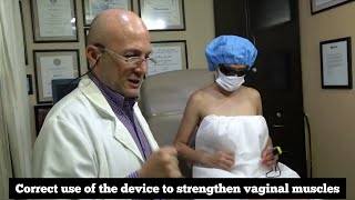 Correct use of device to strengthen vaginal muscles [upl. by Georgina]