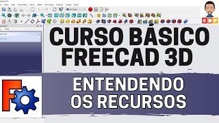 Curso Introdutório FreeCAD Entendendo os recursos disponíveis do FreeCAD vídeo 0 [upl. by Oidiple]