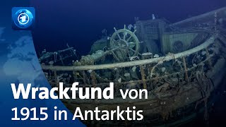 „Endurance“Wrack der ShackletonExpedition in der Antarktis gefunden [upl. by Annaek]