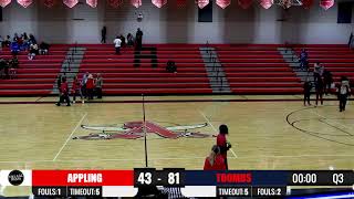 Appling County Pirates Basketball vs Toombs County Bulldogs Basketball [upl. by Bogoch]