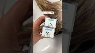 How I blend gray hair to look like blonde highlights on 10 minutes hairtutorial hairtransformation [upl. by Narmis6]