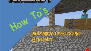 112  Minecraft Automatic Cobblestone Generator [upl. by Halivah]