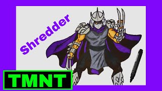 How to draw Shredder from Ninja Turtles [upl. by Lopez]